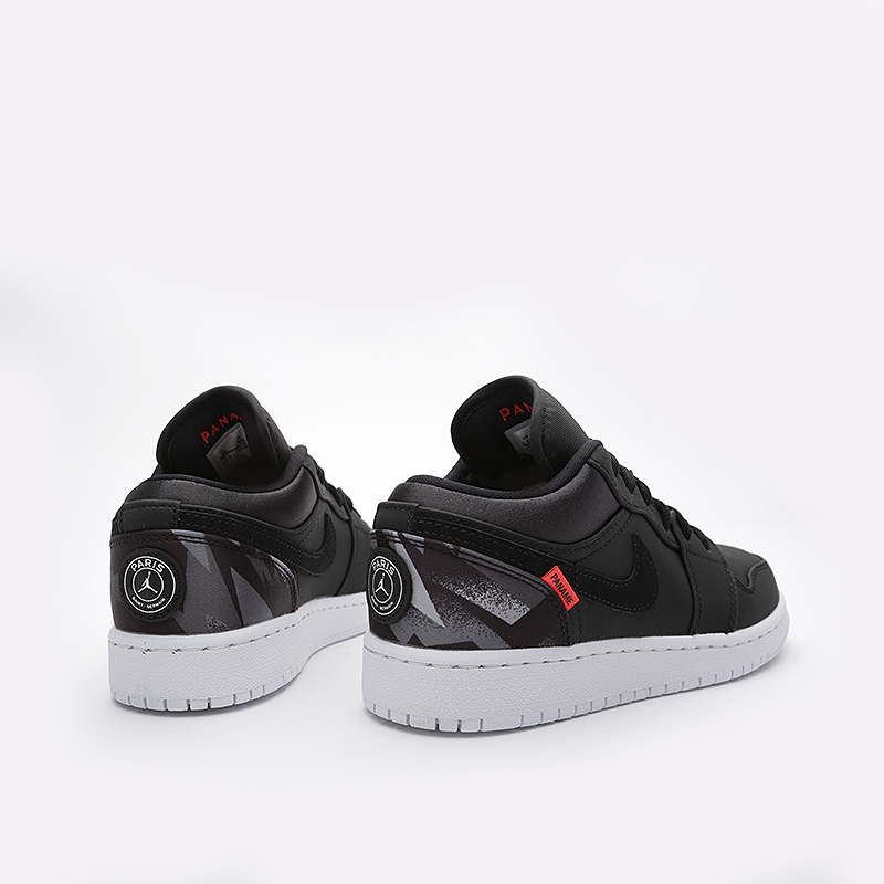 женские черные кроссовки Jordan 1 Low PSG BG CN1077-001 - цена, описание, фото 5